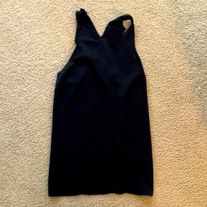 Black Sanctuary sleeveless open back blouse